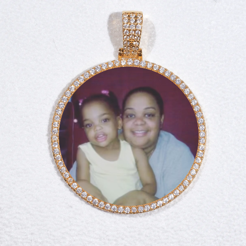 MEDIUM 3D CIRCLE CUSTOM PICTURE PENDANT