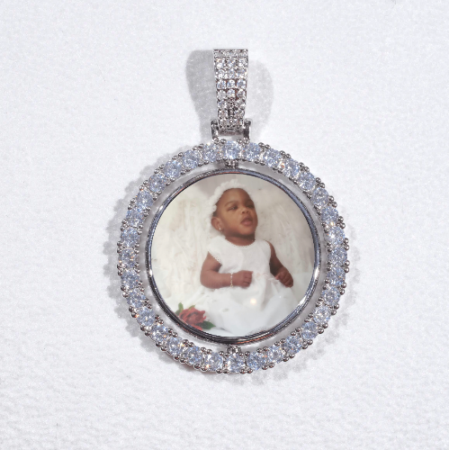 3D Spinning 2-Faced Custom Picture Pendant
