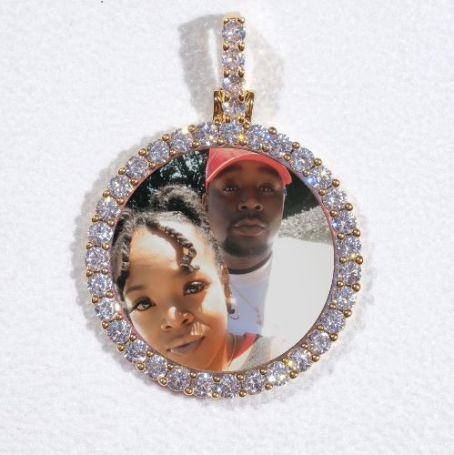 3D CIRCLE CUSTOM PICTURE PENDANT SMALL SIZE