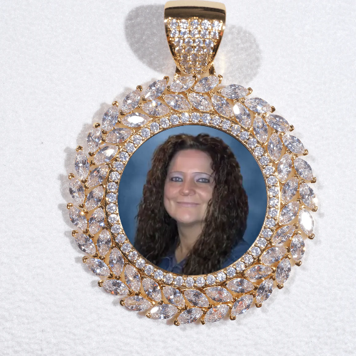 Large 3D Wheat Ear Custom Picture Pendant
