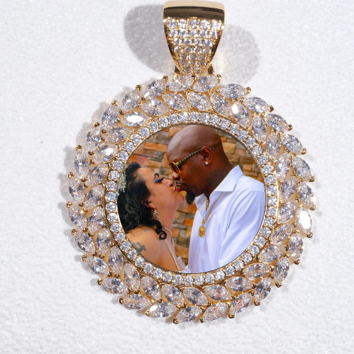 Large 3D Wheat Ear Custom Picture Pendant