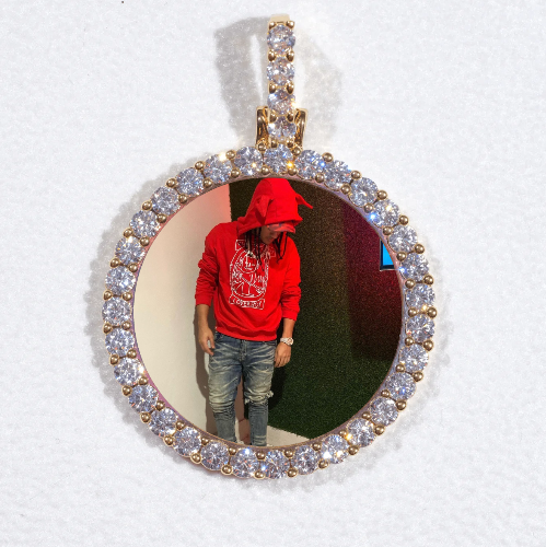 3D CIRCLE CUSTOM PICTURE PENDANT SMALL SIZE