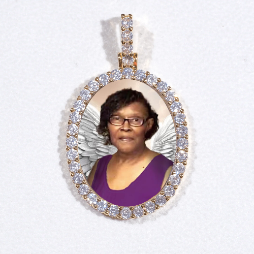3D Oval Custom Picture Pendant