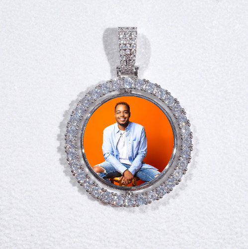3D Spinning 2-Faced Custom Picture Pendant