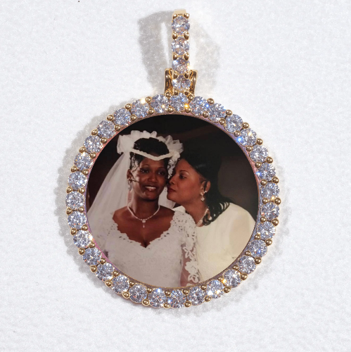 3D CIRCLE CUSTOM PICTURE PENDANT SMALL SIZE