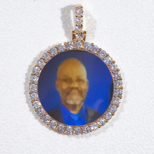 3D CIRCLE CUSTOM PICTURE PENDANT SMALL SIZE