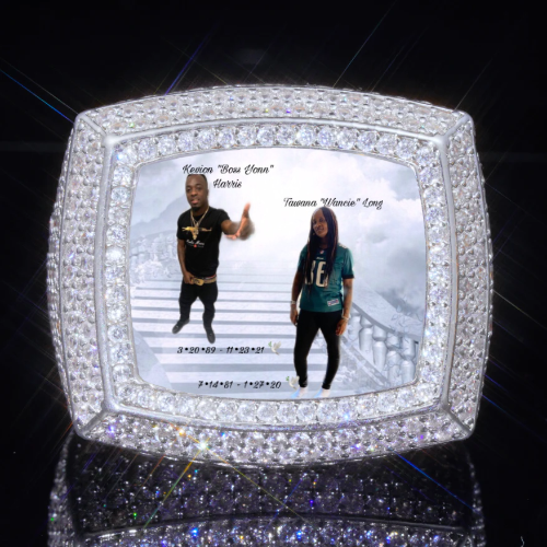 3D CUSTOM PICTURE ICED RING