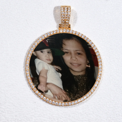 MEDIUM 3D CIRCLE CUSTOM PICTURE PENDANT