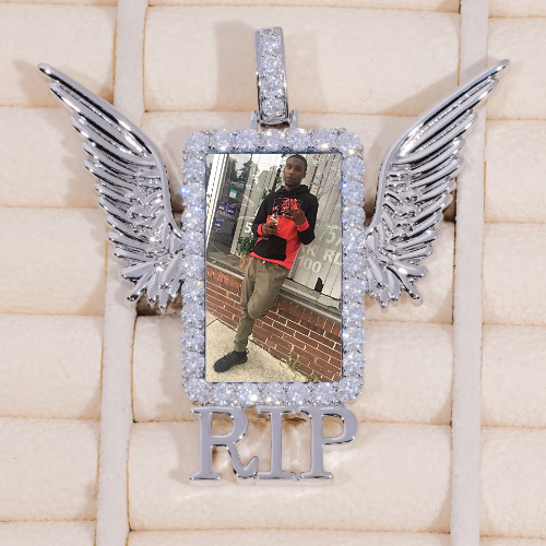 RIP WING 3D CUSTOM PICTURE PENDANT