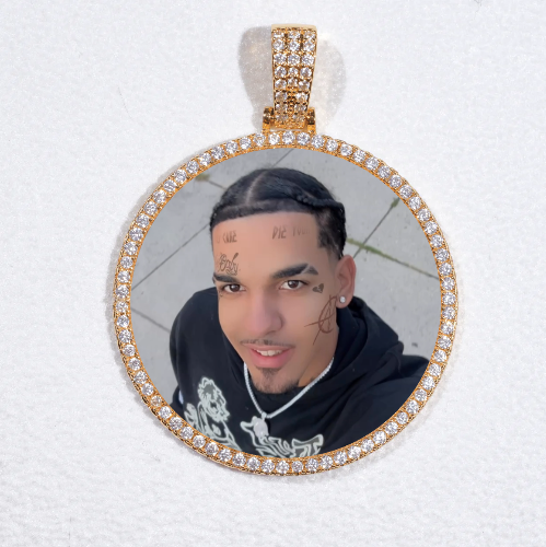 MEDIUM 3D CIRCLE CUSTOM PICTURE PENDANT