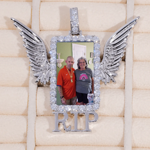 RIP WING 3D CUSTOM PICTURE PENDANT