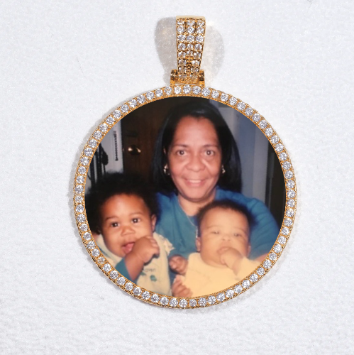 MEDIUM 3D CIRCLE CUSTOM PICTURE PENDANT
