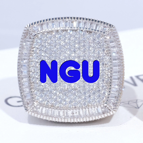 CUSTOM LETTER 3D ICED RING