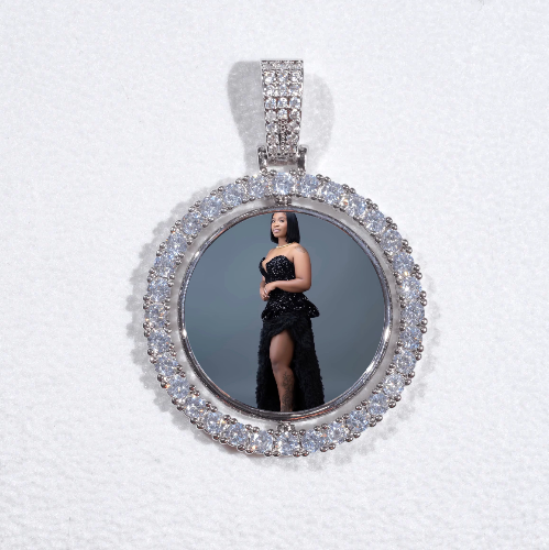 3D Spinning 2-Faced Custom Picture Pendant