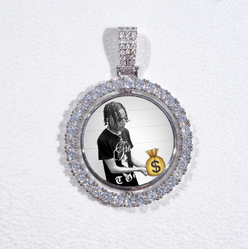 3D Spinning 2-Faced Custom Picture Pendant