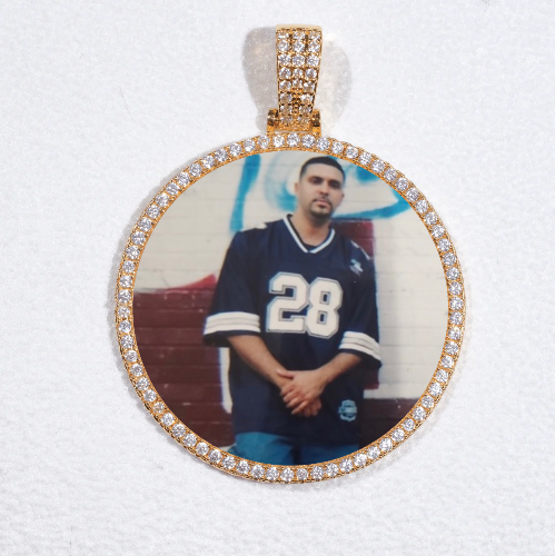 MEDIUM 3D CIRCLE CUSTOM PICTURE PENDANT
