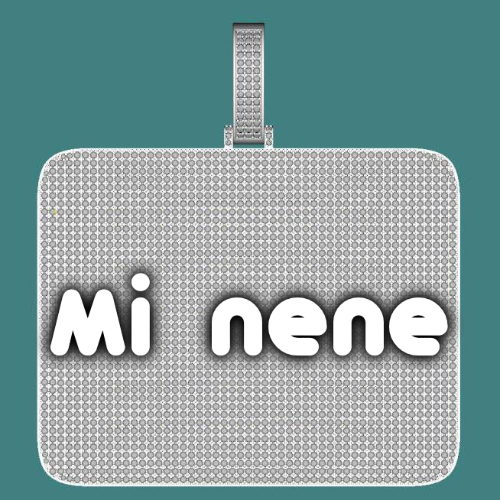 CUSTOM LETTER NECKLACE 3D BIG SQUARE