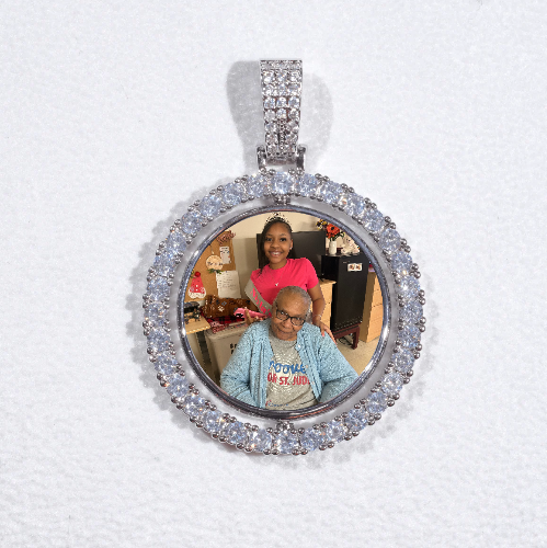 3D Spinning 2-Faced Custom Picture Pendant