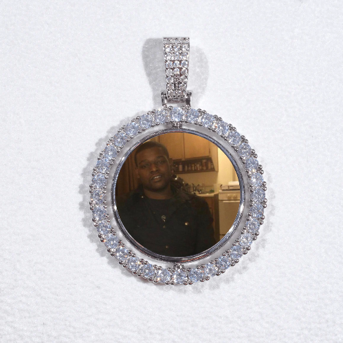 3D Spinning 2-Faced Custom Picture Pendant