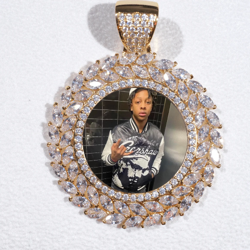 Large 3D Wheat Ear Custom Picture Pendant