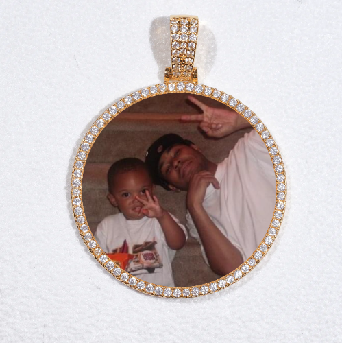 MEDIUM 3D CIRCLE CUSTOM PICTURE PENDANT