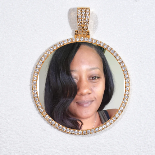 MEDIUM 3D CIRCLE CUSTOM PICTURE PENDANT
