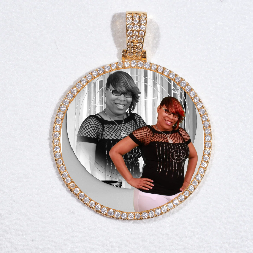 MEDIUM 3D CIRCLE CUSTOM PICTURE PENDANT