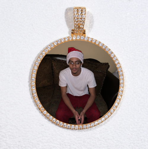 MEDIUM 3D CIRCLE CUSTOM PICTURE PENDANT