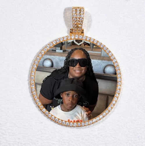 MEDIUM 3D CIRCLE CUSTOM PICTURE PENDANT