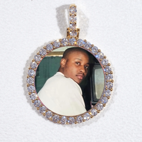 3D CIRCLE CUSTOM PICTURE PENDANT SMALL SIZE