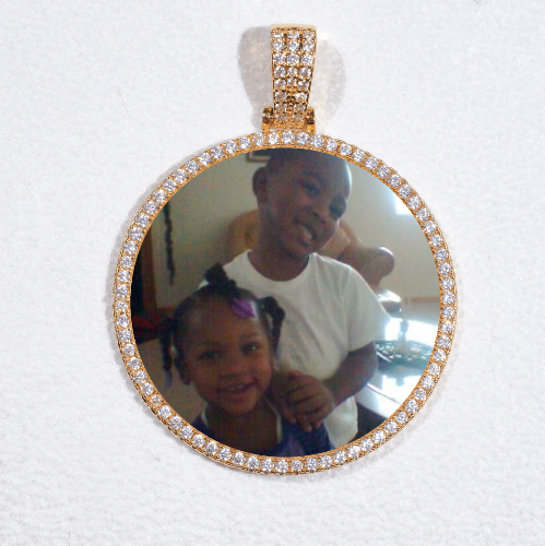 MEDIUM 3D CIRCLE CUSTOM PICTURE PENDANT