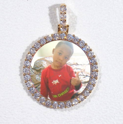3D CIRCLE CUSTOM PICTURE PENDANT SMALL SIZE