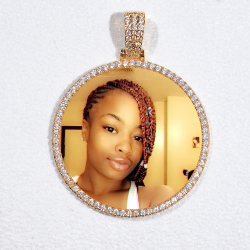 MEDIUM 3D CIRCLE CUSTOM PICTURE PENDANT