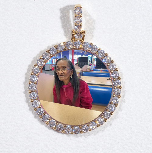 3D CIRCLE CUSTOM PICTURE PENDANT SMALL SIZE