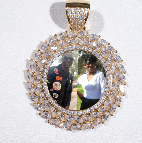 Large 3D Wheat Ear Custom Picture Pendant