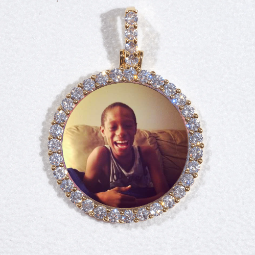 3D CIRCLE CUSTOM PICTURE PENDANT SMALL SIZE