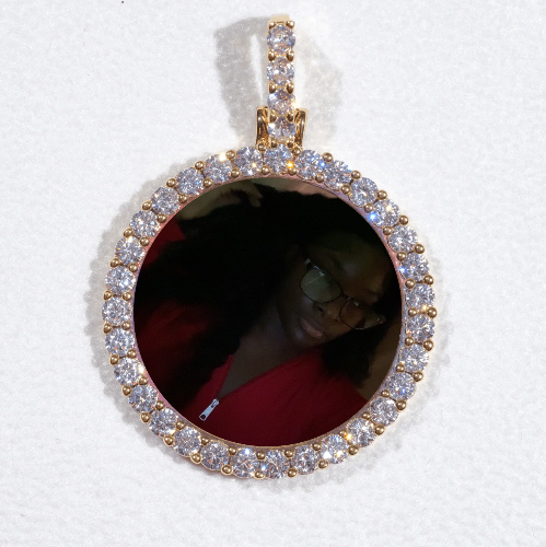 3D CIRCLE CUSTOM PICTURE PENDANT SMALL SIZE