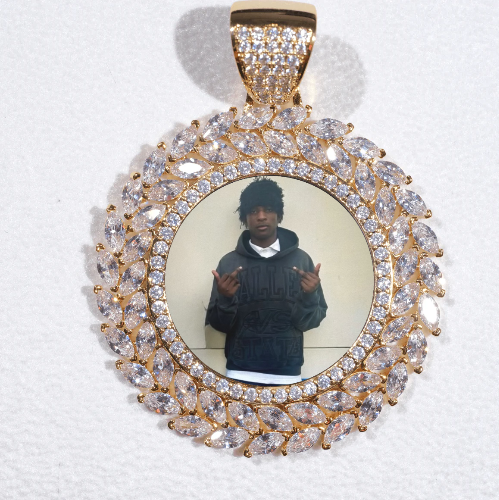 Large 3D Wheat Ear Custom Picture Pendant