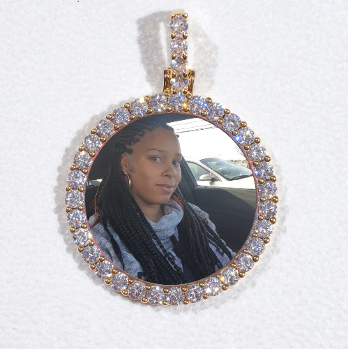 3D CIRCLE CUSTOM PICTURE PENDANT SMALL SIZE