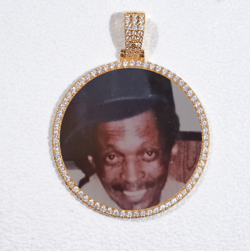 MEDIUM 3D CIRCLE CUSTOM PICTURE PENDANT