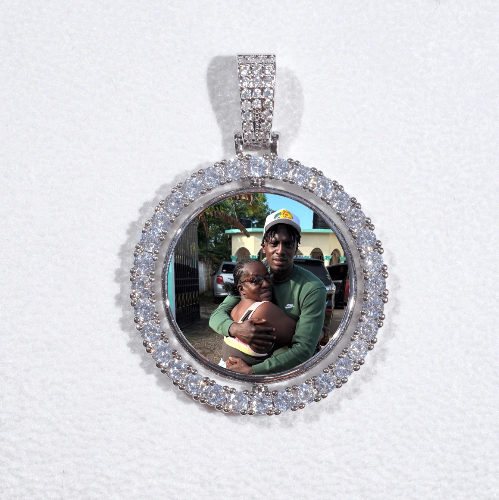 3D Spinning 2-Faced Custom Picture Pendant