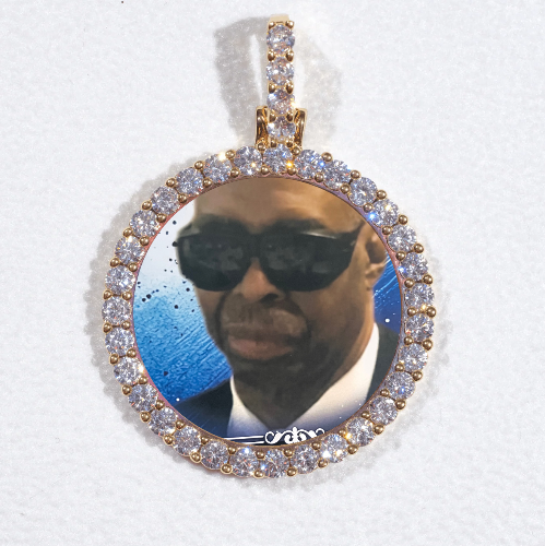 3D CIRCLE CUSTOM PICTURE PENDANT SMALL SIZE
