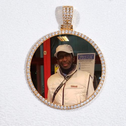 MEDIUM 3D CIRCLE CUSTOM PICTURE PENDANT