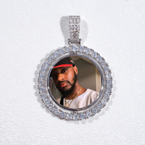 3D Spinning 2-Faced Custom Picture Pendant