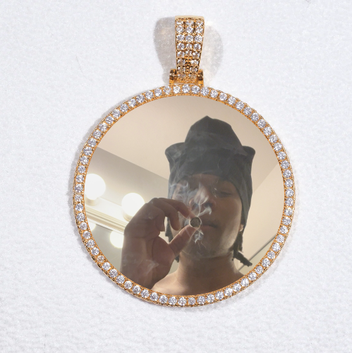 MEDIUM 3D CIRCLE CUSTOM PICTURE PENDANT