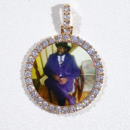 3D CIRCLE CUSTOM PICTURE PENDANT SMALL SIZE