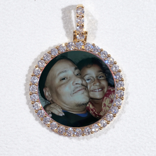 3D CIRCLE CUSTOM PICTURE PENDANT SMALL SIZE
