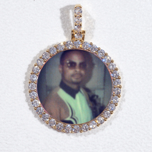 3D CIRCLE CUSTOM PICTURE PENDANT SMALL SIZE