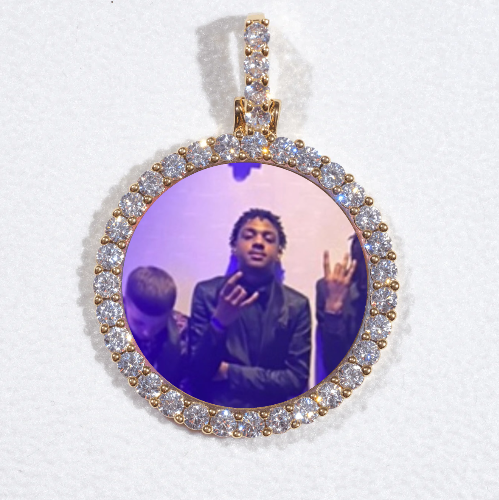 3D CIRCLE CUSTOM PICTURE PENDANT SMALL SIZE