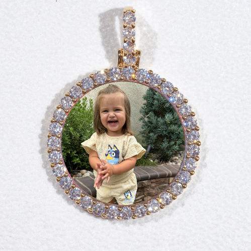 3D CIRCLE CUSTOM PICTURE PENDANT SMALL SIZE